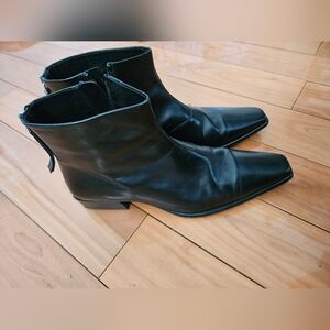 Vagabond Black Ankle Leather Boots